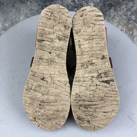 Miz Mooz Women's Size 39 (8.5-9) Tamsyn Brown Leather Open Toe Boho Sandals - Picture 9 of 13